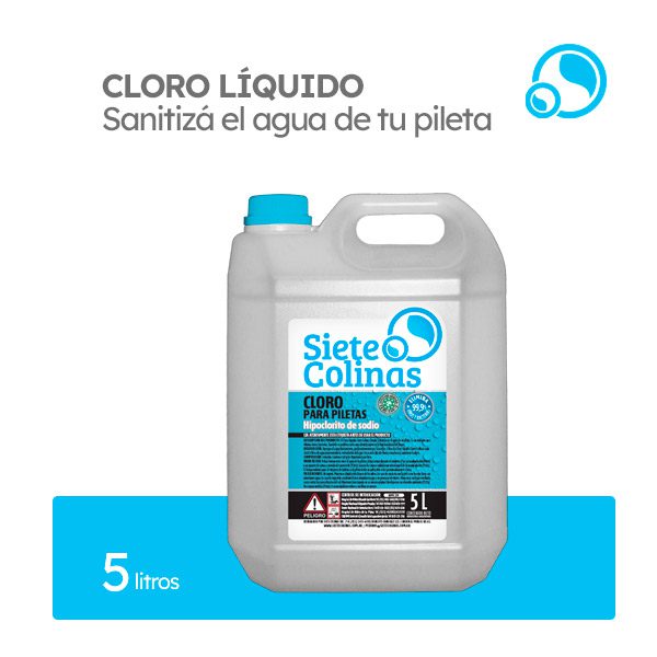 Bidón de Cloro Líquido - 5 litros